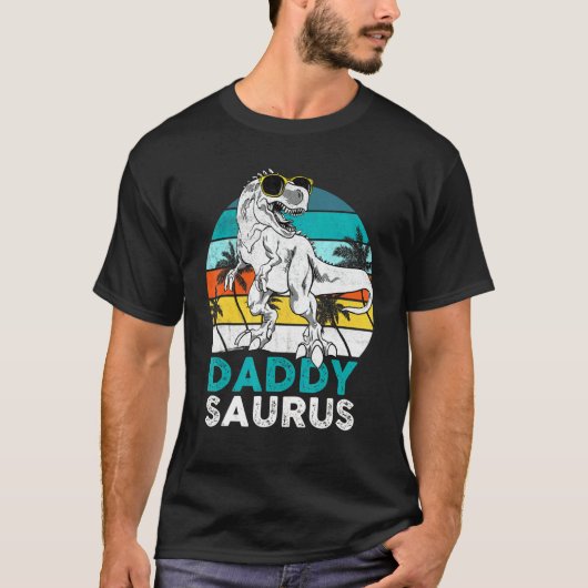 ダディサウルス恐竜パパヴィンテージ Tシャツ (正面)