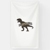 ダディサウルス 恐竜 ビンテージ 彫刻 Tシャツ デザイン 横断幕 (縦)