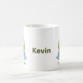 ダディサウルスTレックスと男の赤ちゃん恐竜 コーヒーマグカップ (中央)