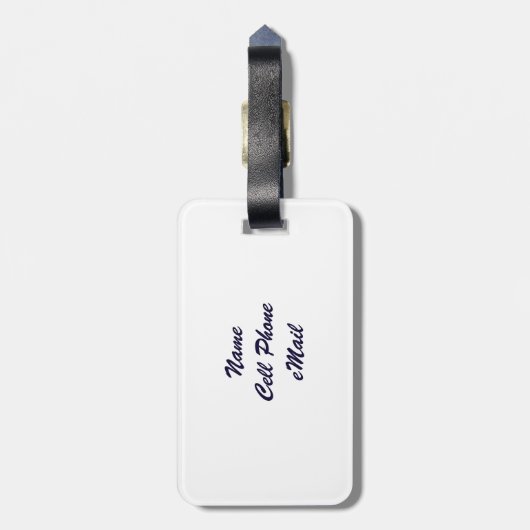 ダディサウルスTレックスの父おもしろいの日 ラゲッジタグ (裏面縦)