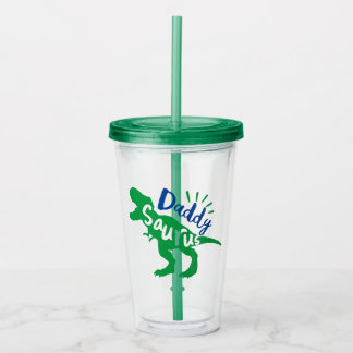 ダディサウルスTレックスシルエット アクリルタンブラー