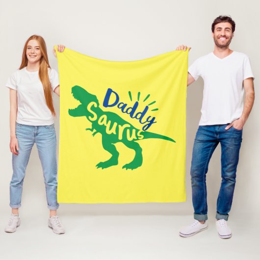 ダディサウルスTレックスシルエット フリースブランケット (インサイチュ)