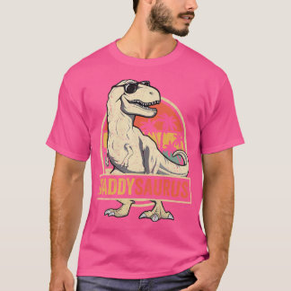ダディサウルスTレックス恐竜ダディサウルスファミリーマット Tシャツ