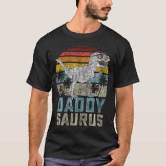 ダディサウルスTレックス恐竜ダディサウルスファミリーマット Tシャツ