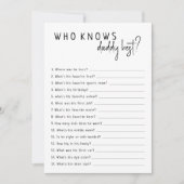 ダディシンプルモダンカードを知っているニュートラル最高の 招待状 (正面)