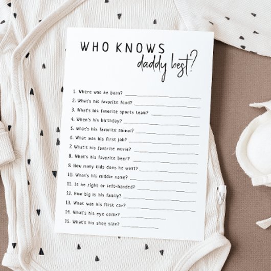 ダディシンプルモダンカードを知っているニュートラル最高の 招待状