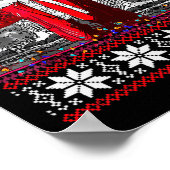 ダディスホームおもしろいトランプ醜いクリスマスセーターXma ポスター (角)