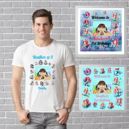 ダディスTシャツ子供へ誕生日メルメイズテーマ Tシャツ