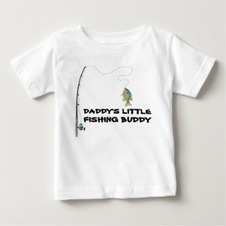 ダディズリトル魚釣りバディ ベビーTシャツ