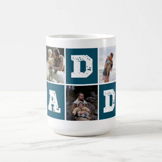 ダディタイポグラフィフォトコラージュコーヒーマグ コーヒーマグカップ (中央)