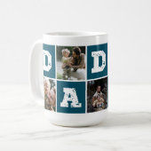 ダディタイポグラフィフォトコラージュコーヒーマグ コーヒーマグカップ (正面左)