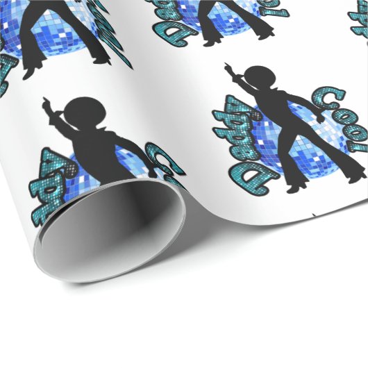 ダディディスコクールダンスファーザーデイラッピング紙 ラッピングペーパー (ロールコーナー)