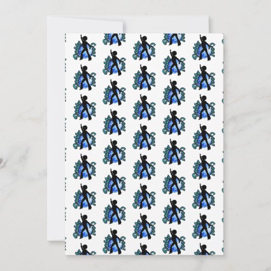 ダディディスコクールダンスファーザーデイ招待状 招待状 (裏面)