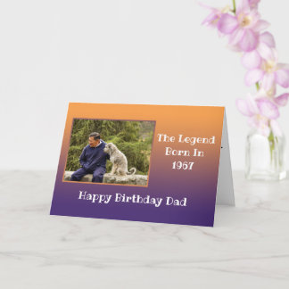 ダディハッピーバースデーアニーイヤー写真テンプレートキッズ カード
