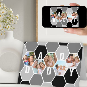 ダディハニカムフォトコラージュ5フォト誕生日 カード