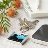 ダディパーソナライズされたキーチェーン キーホルダー (側面)