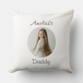 ダディパーソナライズされたギフト – カスタム顔- クッション (正面)