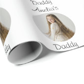 ダディパーソナライズされたギフト – カスタム顔- ラッピングペーパー (ロールコーナー)