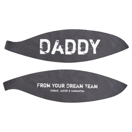 ダディパーソナライズされたーの黒板エッチング バスケットボール (パネル)