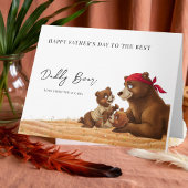 ダディパーソナライズされたーベア父のデイカード カード