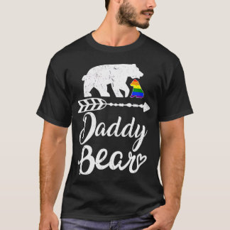 ダディベアLGBレインボープライドゲイレズビアン  Tシャツ
