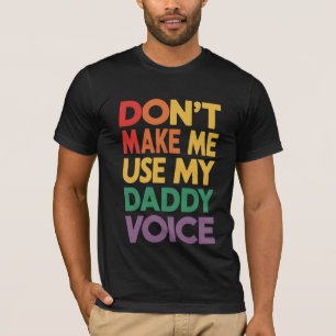 ダディボイスを使わせないで LGBT ゲイ プライド Tシャツ