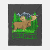 ダディムース狩りパパ フリースブランケット (正面)