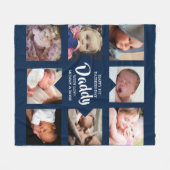 ダディモダンフォトコラージュ フリースブランケット (正面(横))