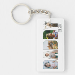 ダディモダンー5フォトファーザーズデイタイポグラフィ キーホルダー