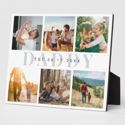 ダディモダン・ファーザーズ・デイ・フォト・コラージュ フォトプラーク (側面)