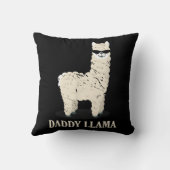 ダディラマアルパカおもしろい動物愛好家 クッション (裏面)
