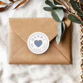 ダディーウィーラブダスティブルーハート ラウンドシール