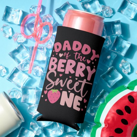 ダディーオブザベリースイートワンストロベリー誕生日 スリム缶クーラー (インサイチュ 夏)
