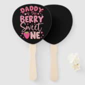 ダディーオブザベリースイートワンストロベリー誕生日 ハンドファン (正面&裏面)