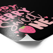 ダディーオブザベリースイートワンストロベリー誕生日 フォトプリント            (角)