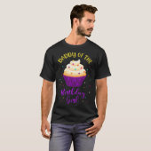 ダディーオブザ誕生日ガールカップケーキスウィートBデイファム Tシャツ (正面フル)