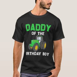 ダディーオブザ誕生日ボーイヴィンテージファームトラクターパー Tシャツ