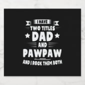 ダディーギフトパパとポーポーIそれらをロック ビールラベル (シングルラベル)