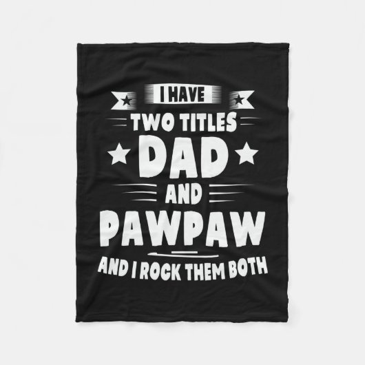 ダディーギフトパパとポーポーIそれらをロック フリースブランケット (正面)