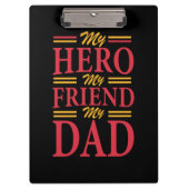ダディーギフトマイヒーローフレンドパパ クリップボード (正面)