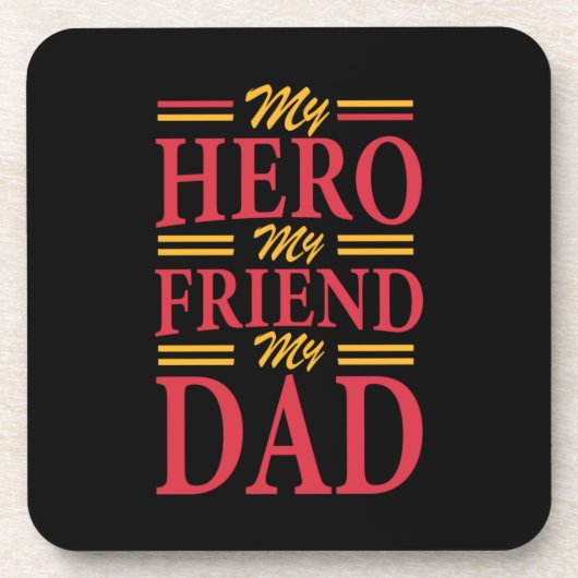 ダディーギフトマイヒーローフレンドパパ コースター (正面)