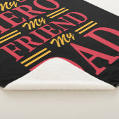 ダディーギフトマイヒーローフレンドパパ シェルパブランケット (3/4)