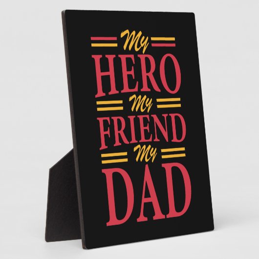 ダディーギフトマイヒーローフレンドパパ フォトプラーク (側面)