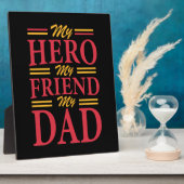 ダディーギフトマイヒーローフレンドパパ フォトプラーク (側面)
