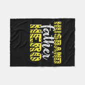 ダディーギフト夫の父の英雄 フリースブランケット (正面(横))