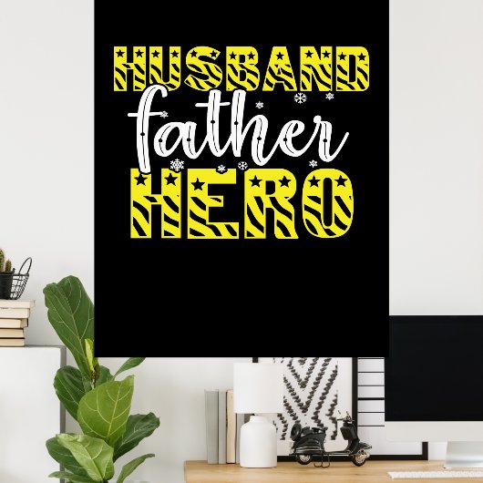 ダディーギフト夫の父の英雄 ポスター (ホームオフィス)