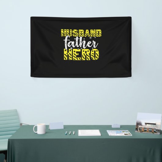 ダディーギフト夫の父の英雄 横断幕 (トレードショー)