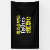 ダディーギフト夫の父の英雄 横断幕 (縦)