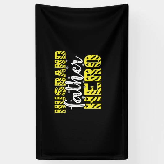 ダディーギフト夫の父の英雄 横断幕 (縦)