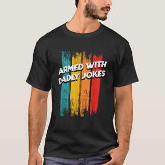 ダディーギャグで武装おもしろいパパユーモアDaddy Frien Tシャツ
